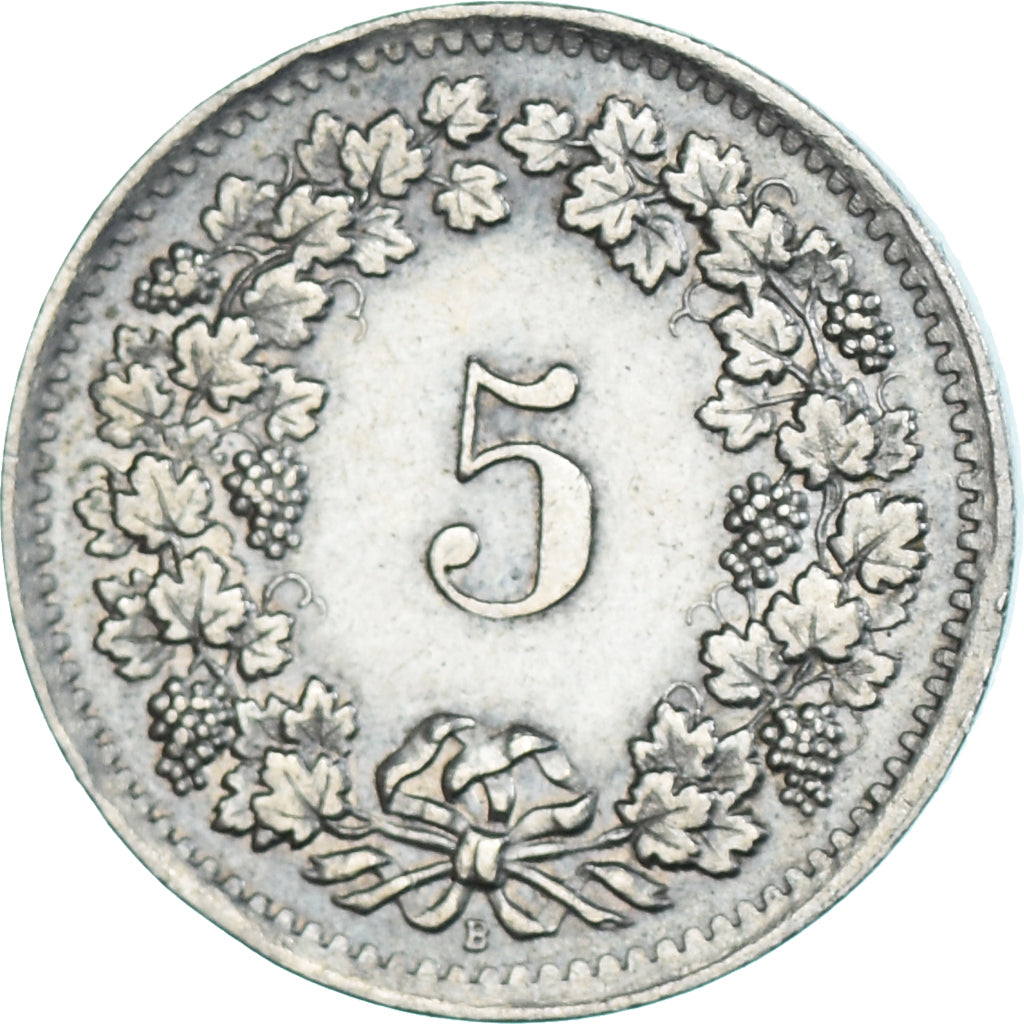 Monnaie, Suisse, 5 Rappen, 1963