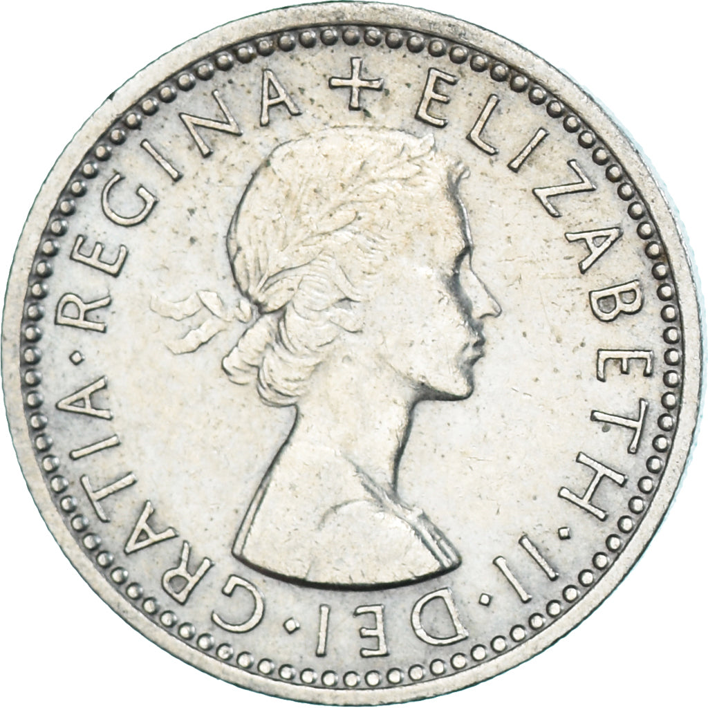 Coin, Great Britain, 6 Pence, 1961