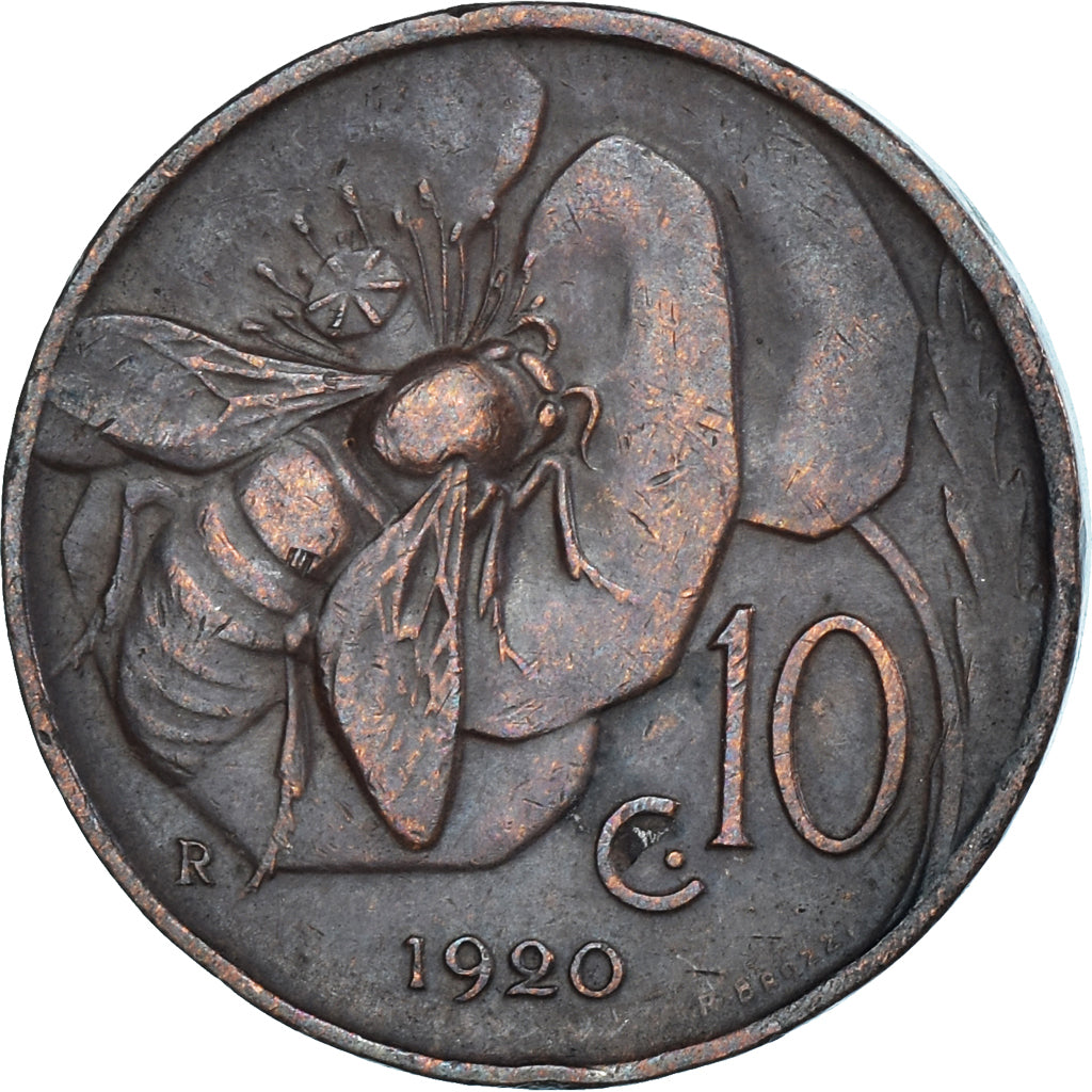 Moeda, Itália, 10 Centesimi, 1920