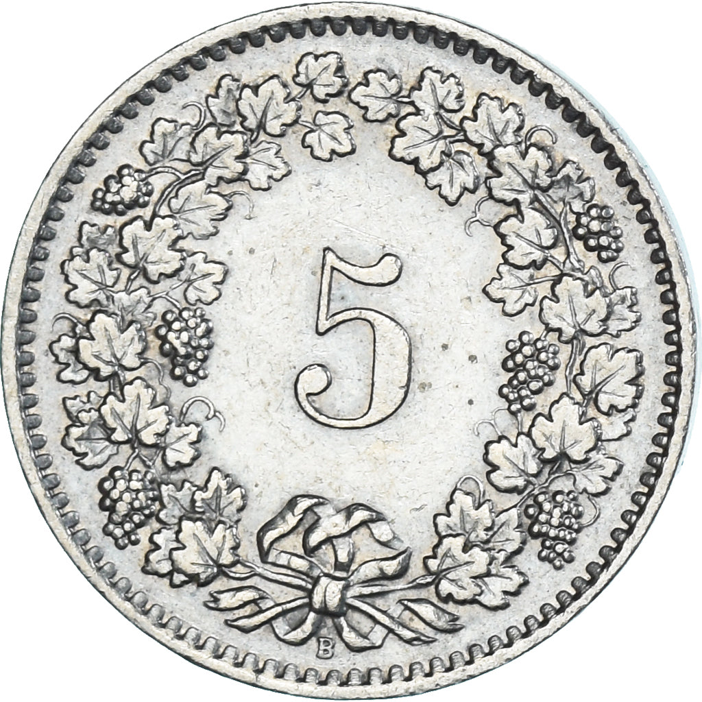 Moneda, Suiza, 5 Rappen, 1958