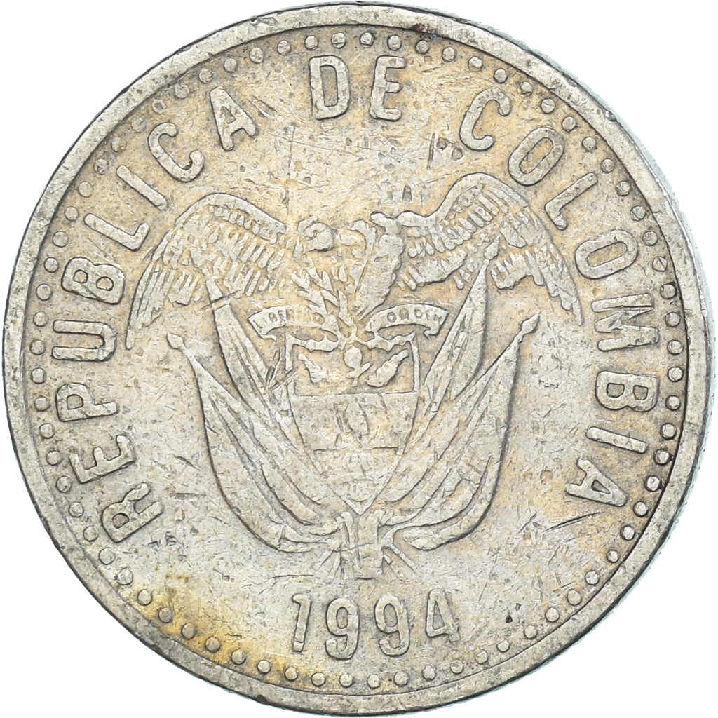Moneta, Colombia, 50 Pesos, 1994