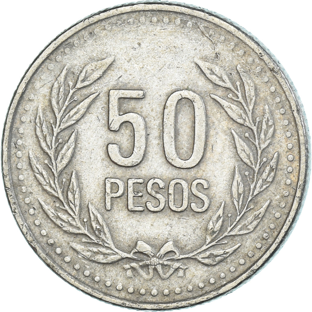 Moneta, Colombia, 50 Pesos, 2004