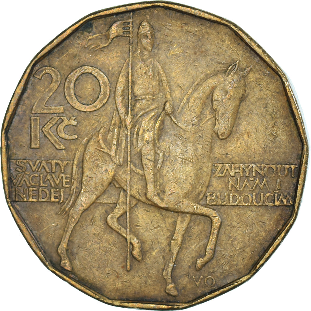 Coin, Czech Republic, 20 Korun, 1993