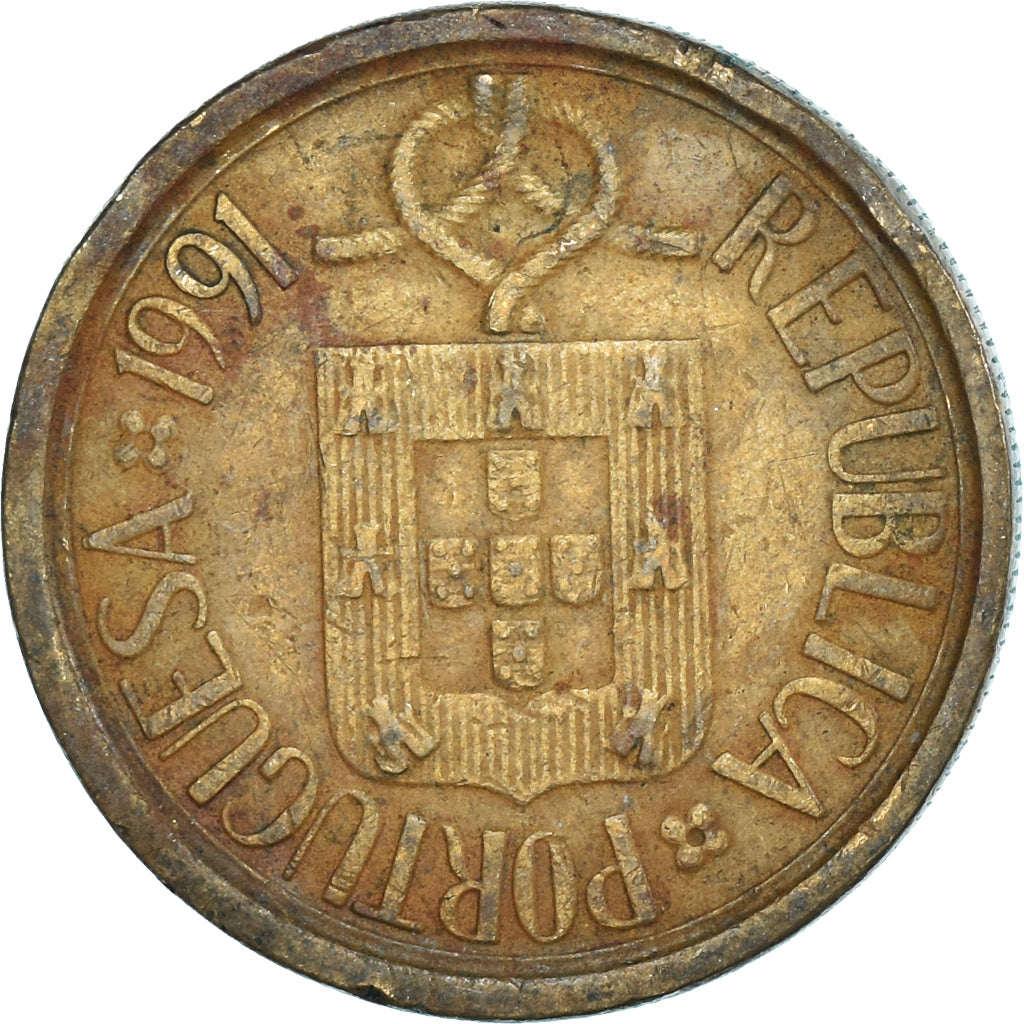 Coin, Portugal, 10 Escudos, 1991