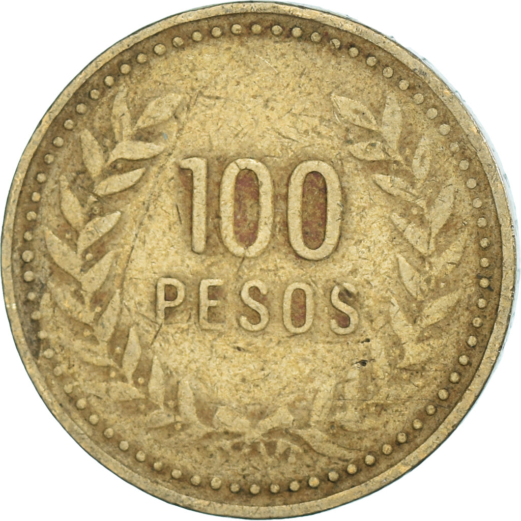 Moneta, Colombia, 100 Pesos, 1992