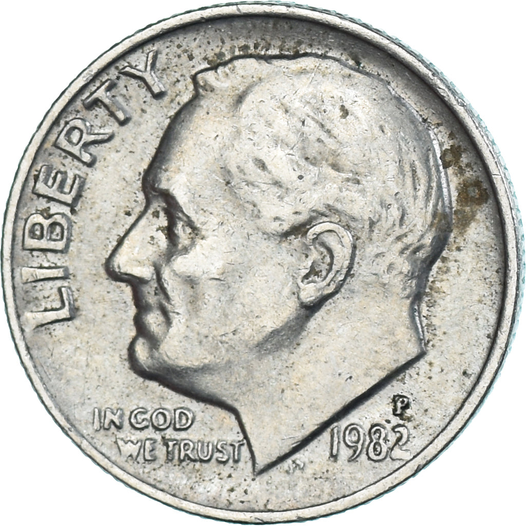 Moeda, Estados Unidos da América, Dime, 1982