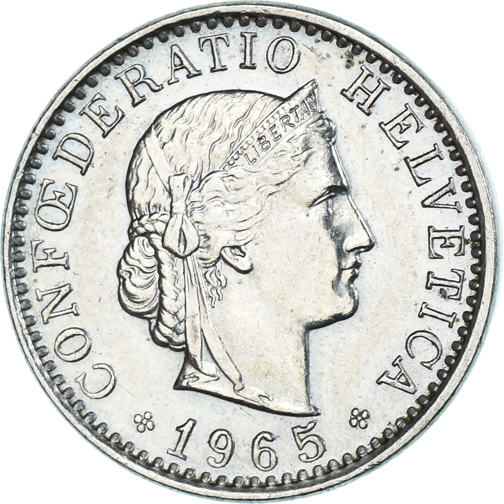 Moneda, Suiza, 20 Rappen, 1965