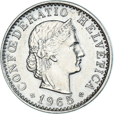 Moneda, Suiza, 20 Rappen, 1965