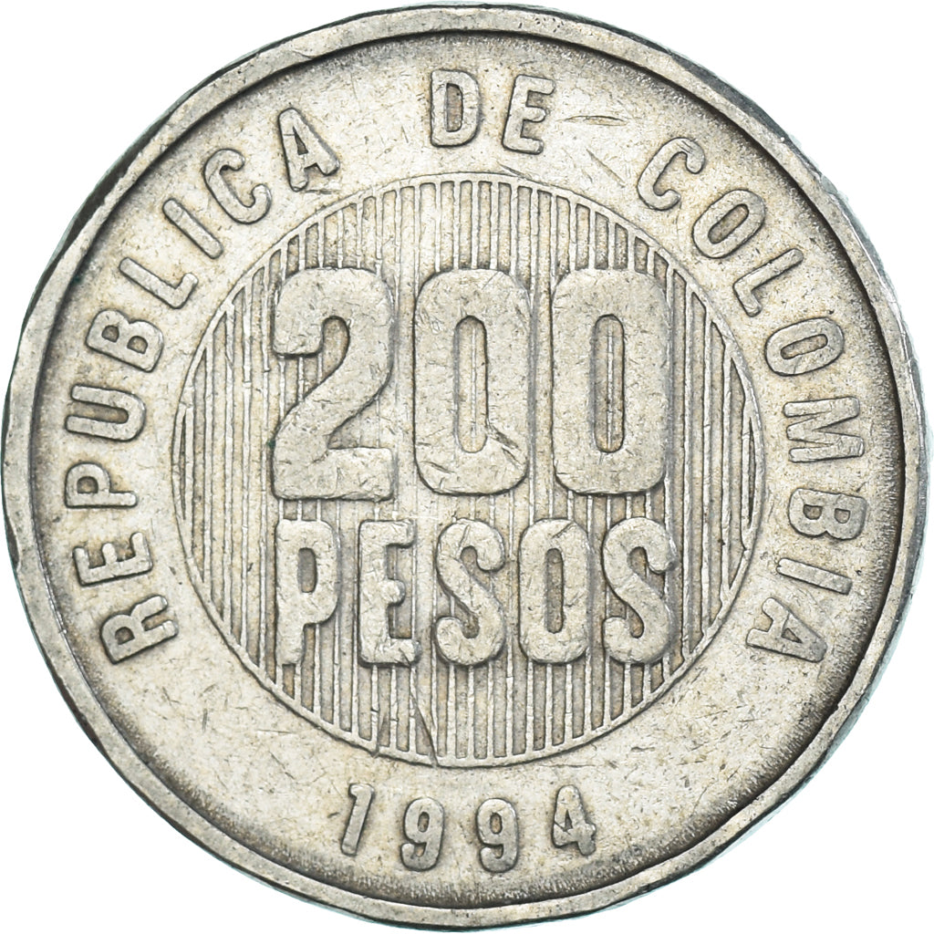 Moneda, Colombia, 200 Pesos, 1994