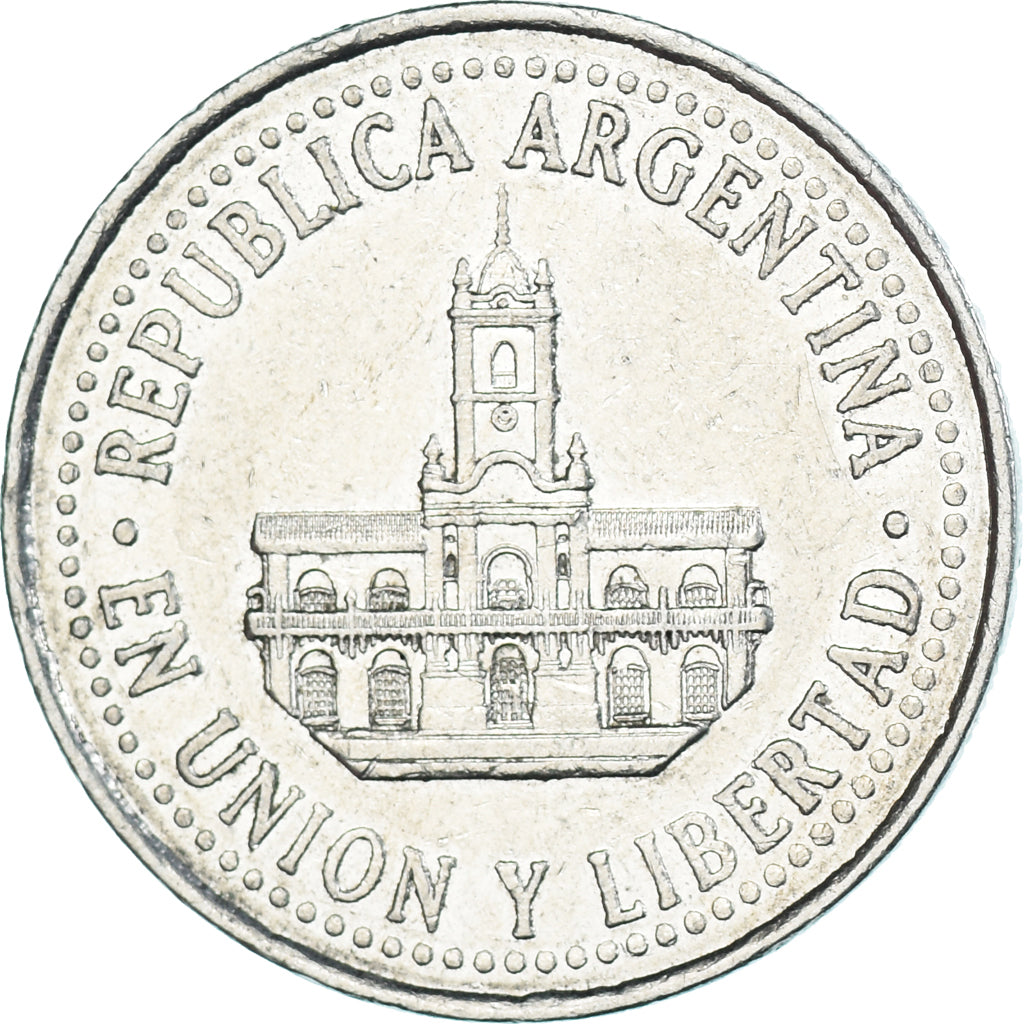 Moeda, Argentina, 25 Centavos, 1996