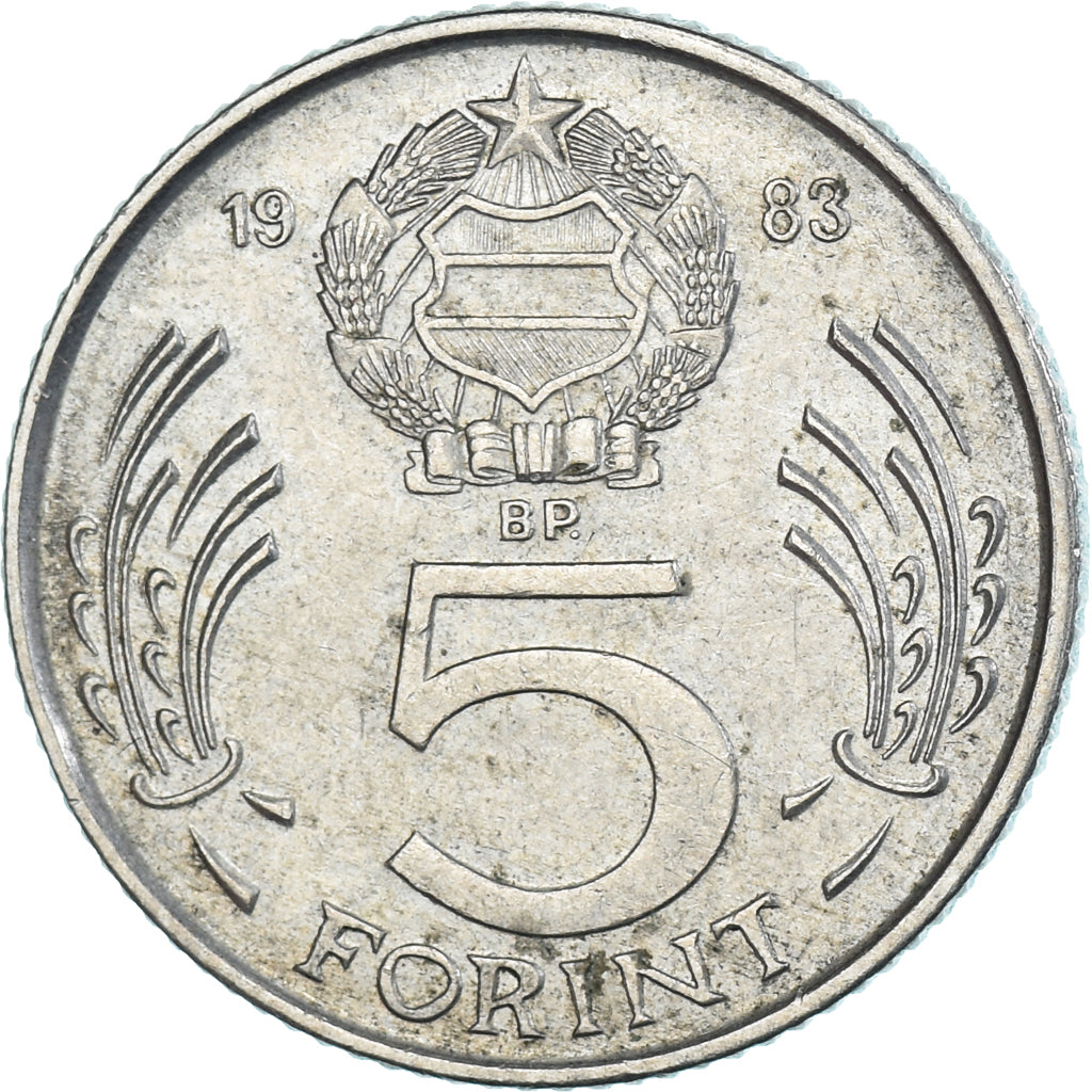 Münze, Ungarn, 5 Forint, 1983
