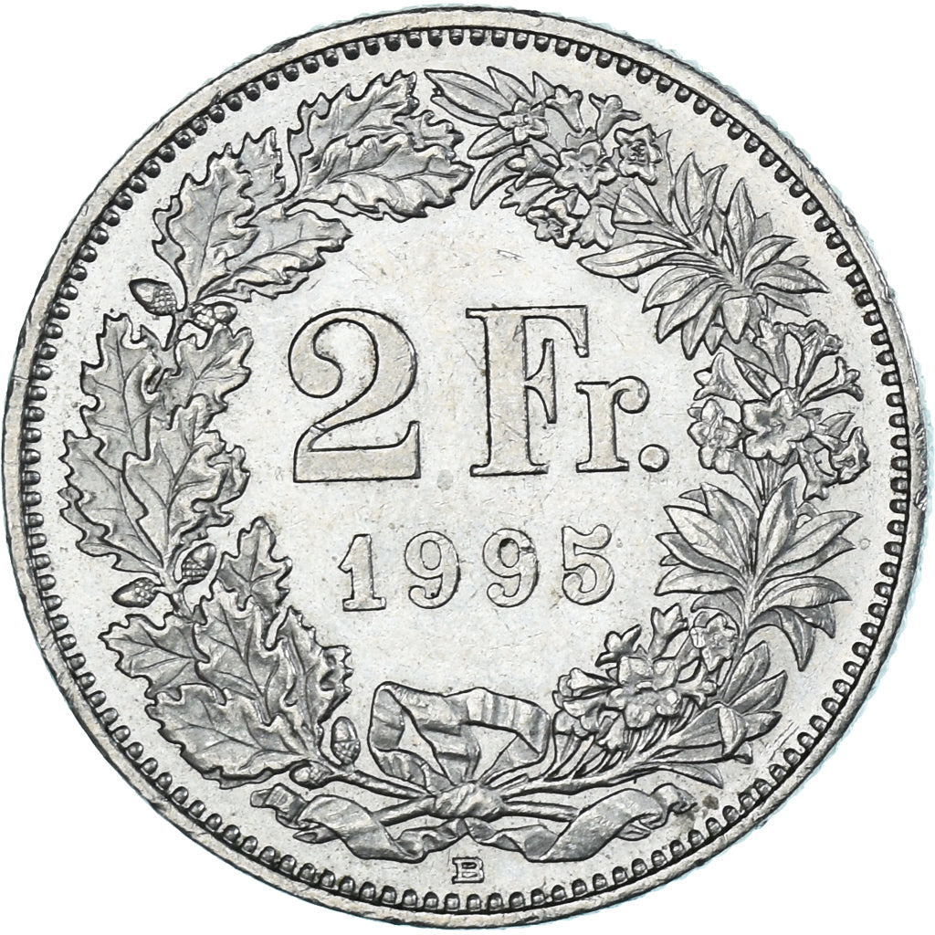 Moneda, Suiza, 2 Francs, 1995