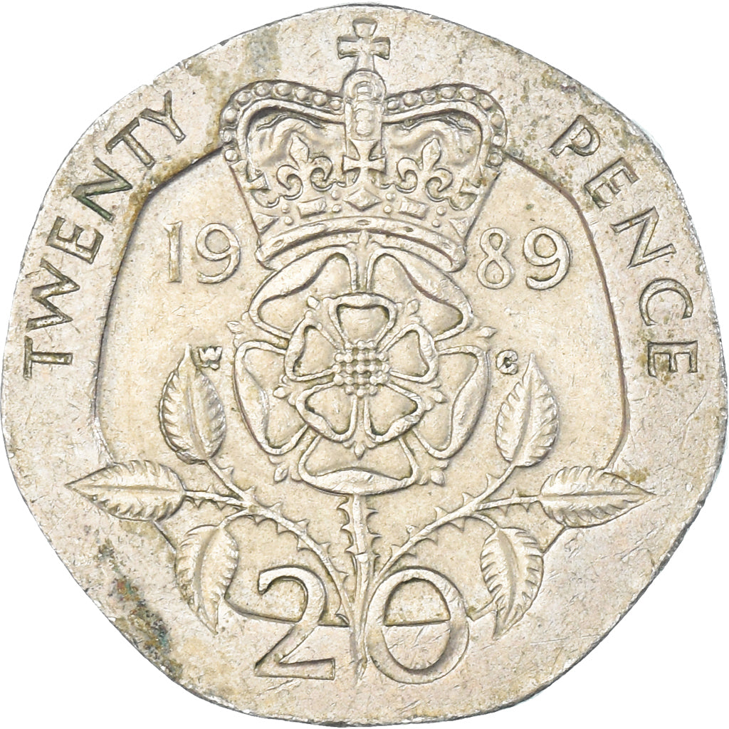 Coin, Great Britain, 20 Pence, 1989