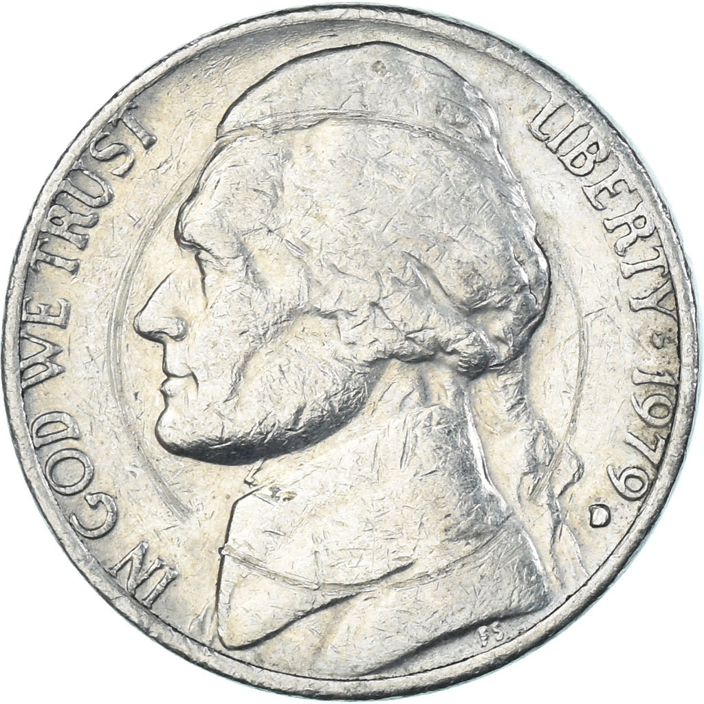 Coin, United States, 5 Cents, 1979
