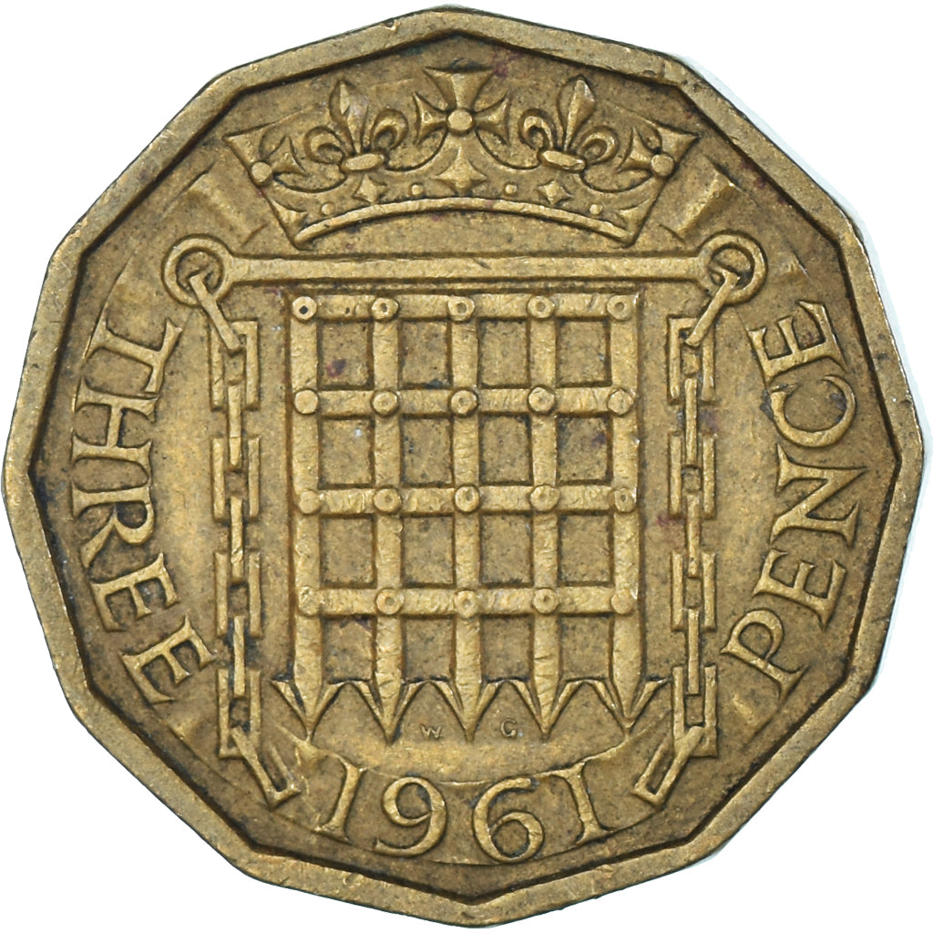 Moneta, Wielka Brytania, 3 Pence, 1961