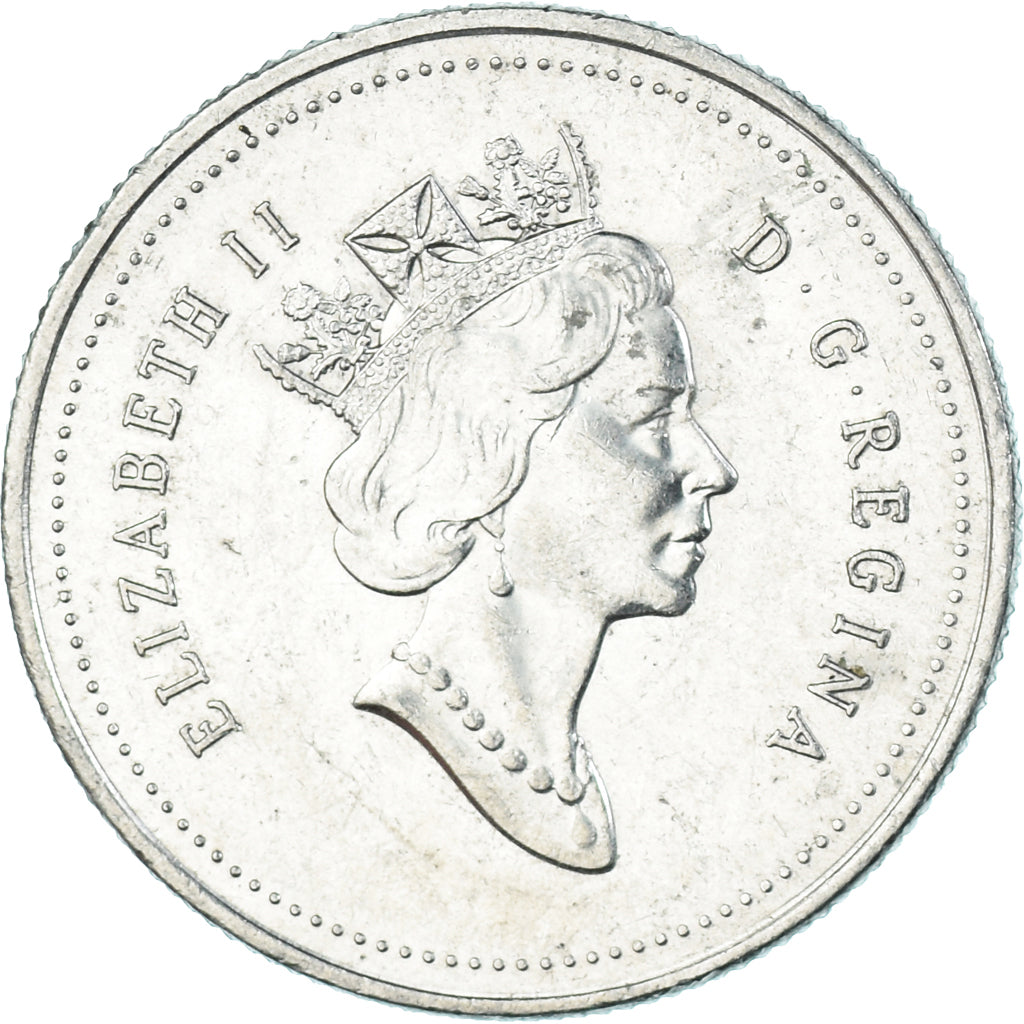 Moneta, Canada, 25 Cents, 1993