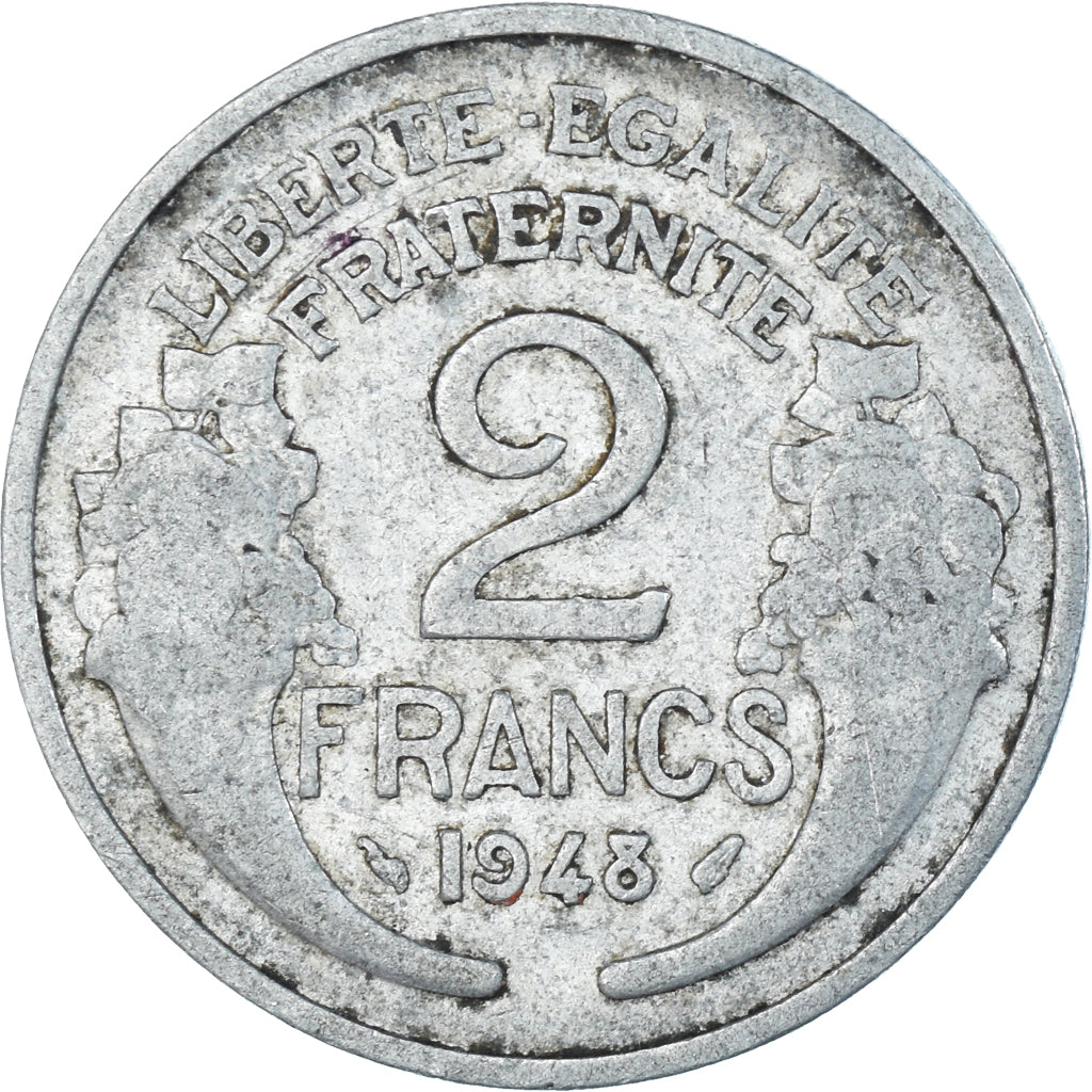 Munten, Frankrijk, 2 Francs, 1948