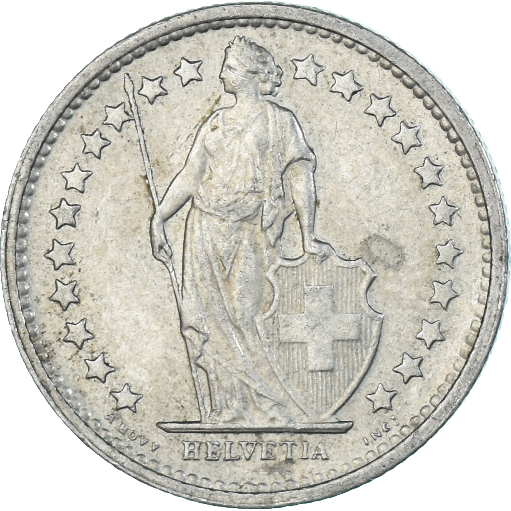 Monnaie, Suisse, 1/2 Franc, 1968