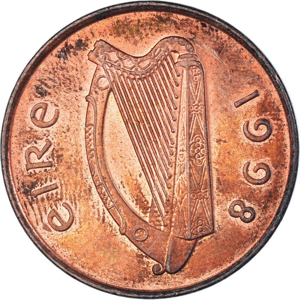Coin, Ireland, 2 Pence, 1998