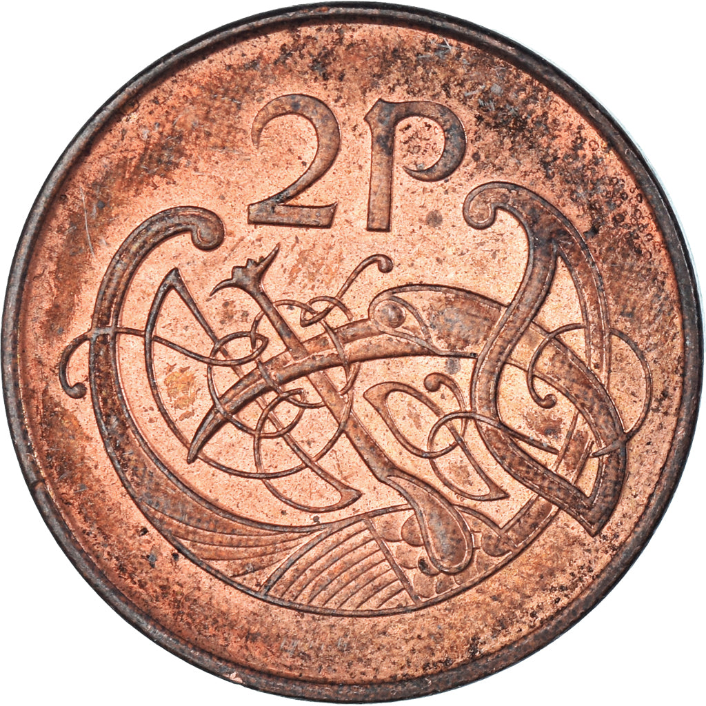 Coin, Ireland, 2 Pence, 1998