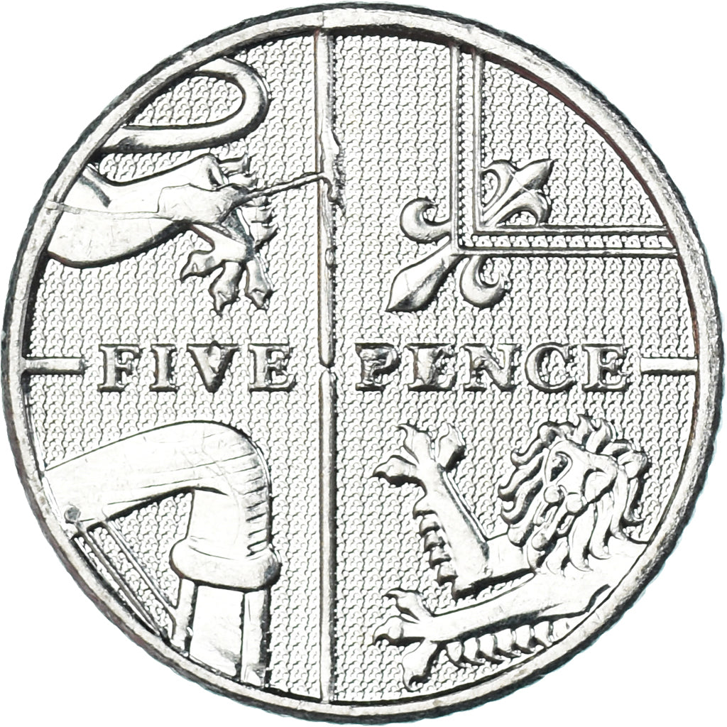 Münze, Großbritannien, 5 Pence, 2011