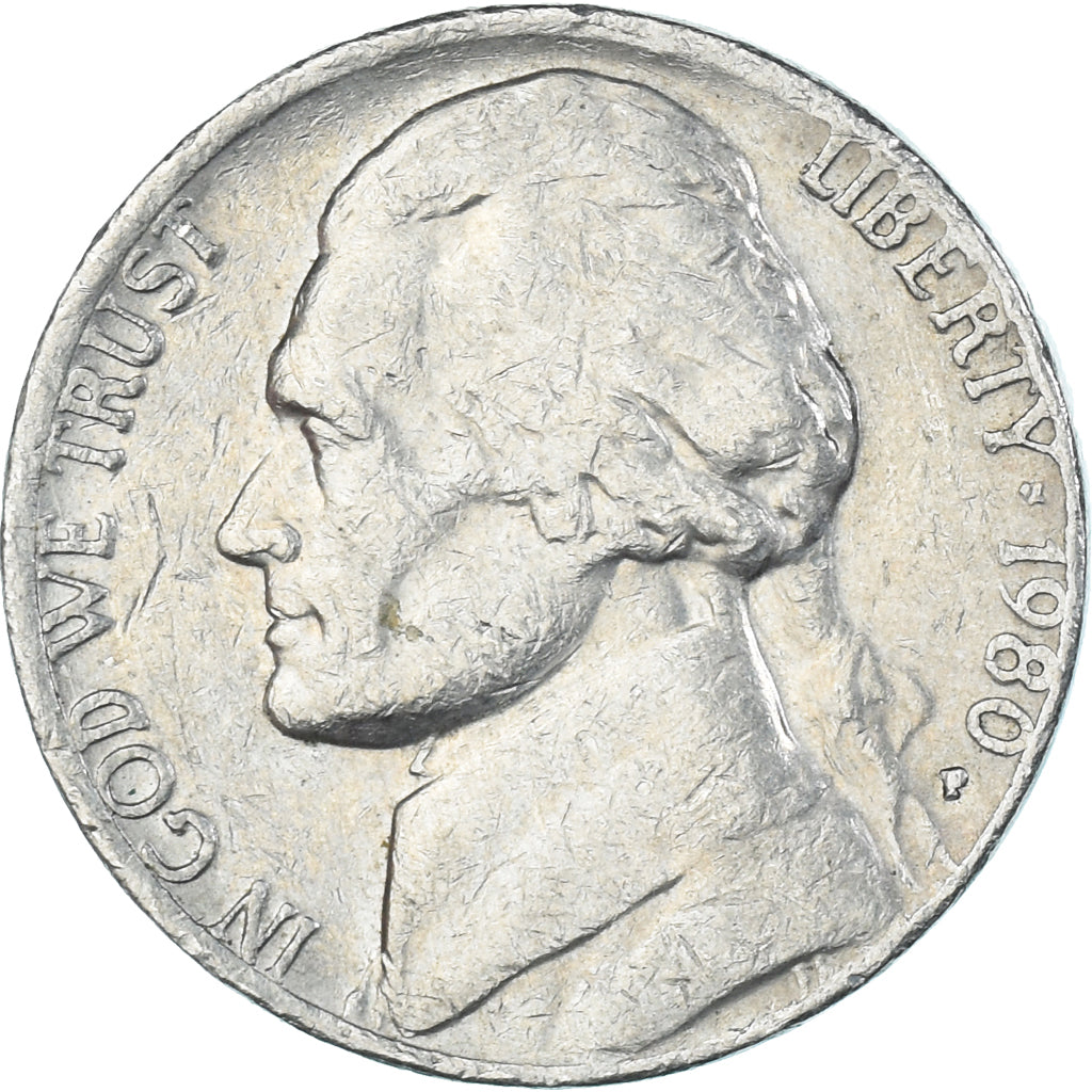 Moneda Estados Unidos 5 Cents 1980 – Numiscorner.com