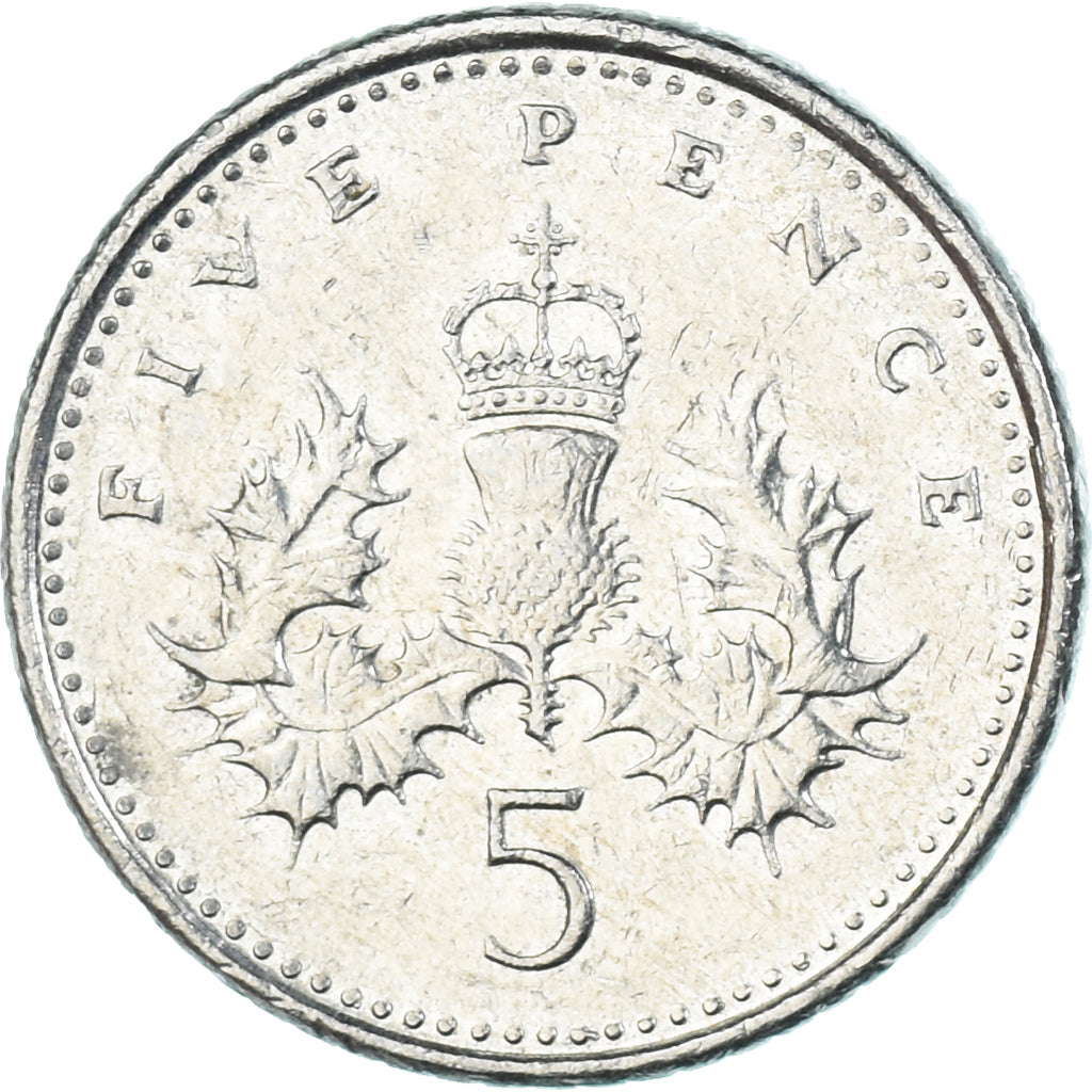 Moneda, Gran Bretaña, 5 Pence, 2000