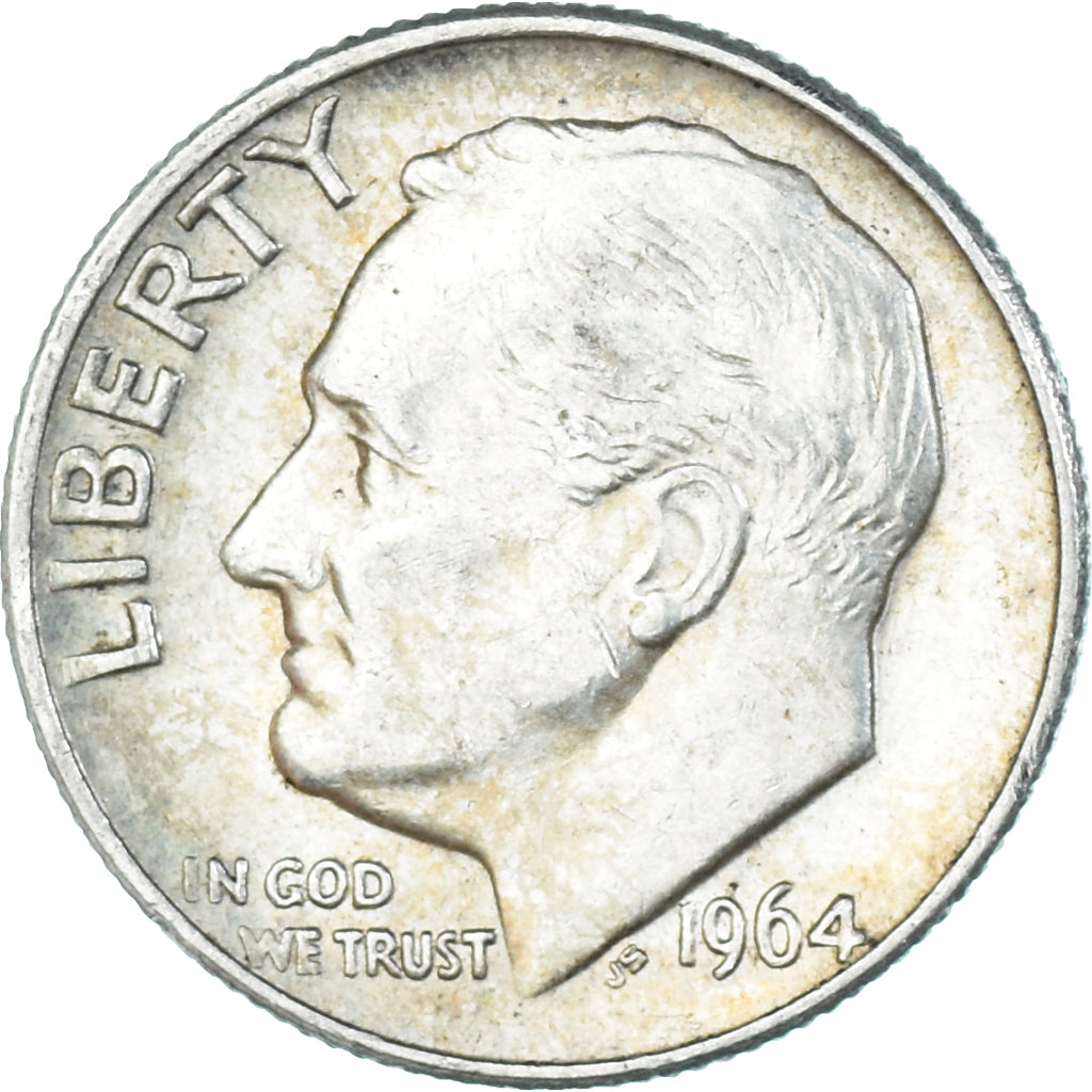 Moeda, Estados Unidos da América, Dime, 1964