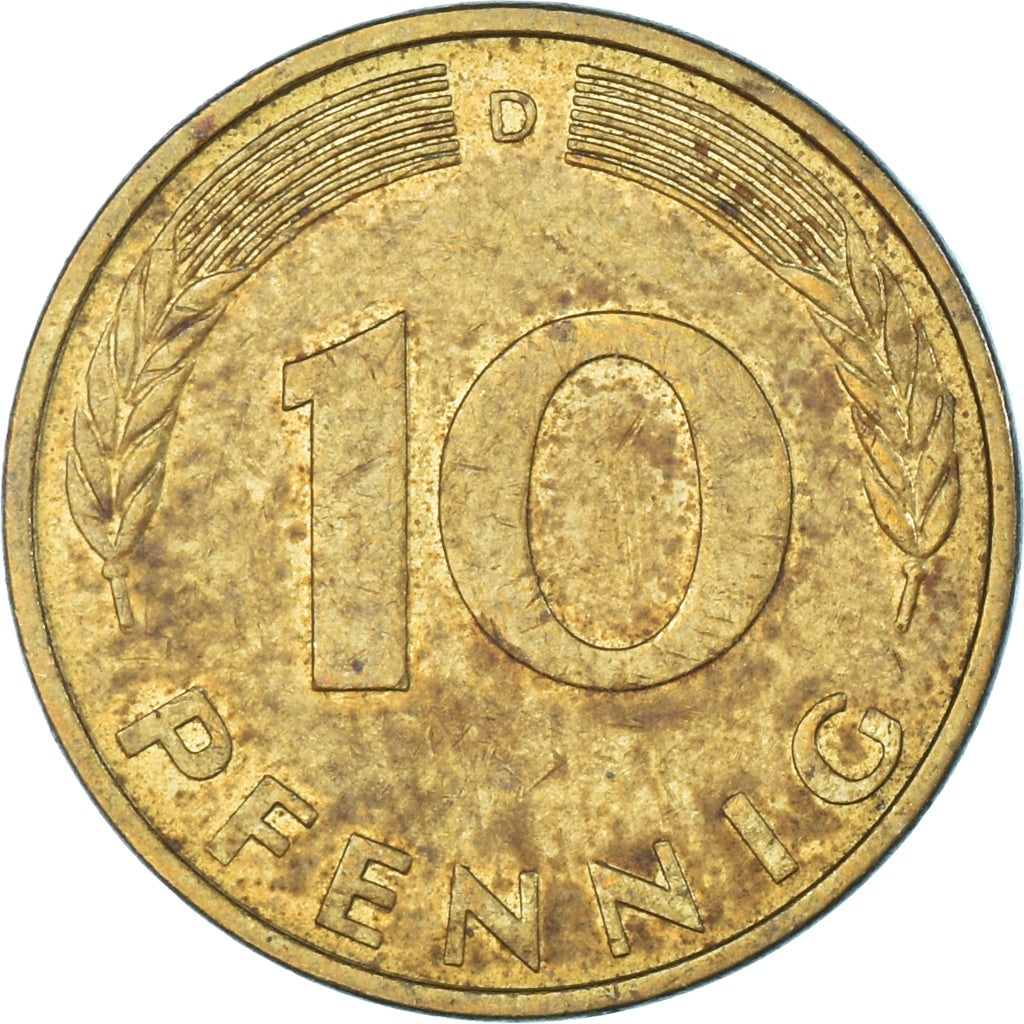 Moneta, Niemcy, 10 Pfennig, 1981