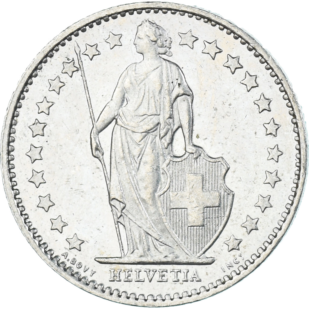 Monnaie, Suisse, 1/2 Franc, 1980