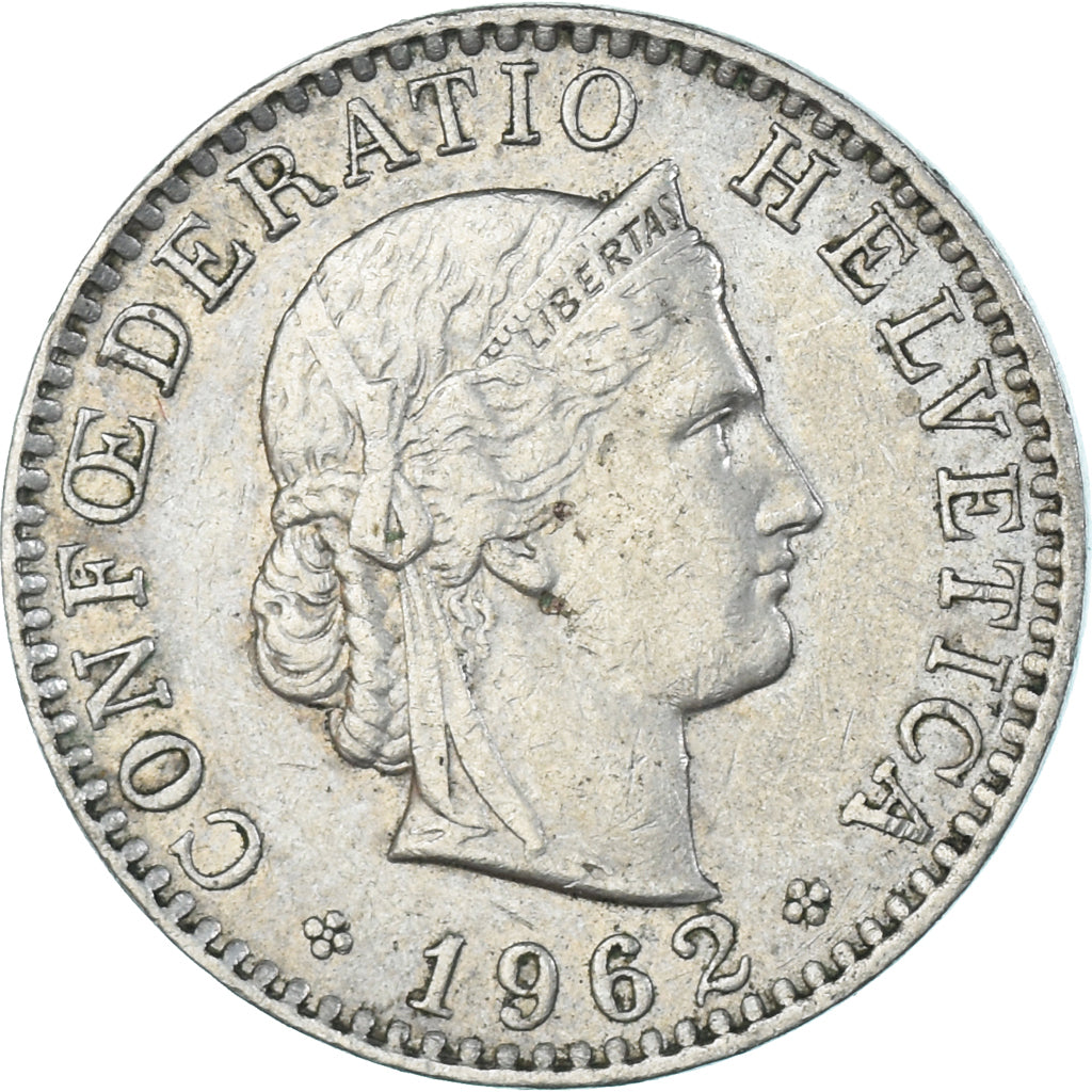 Monnaie, Suisse, 20 Rappen, 1962