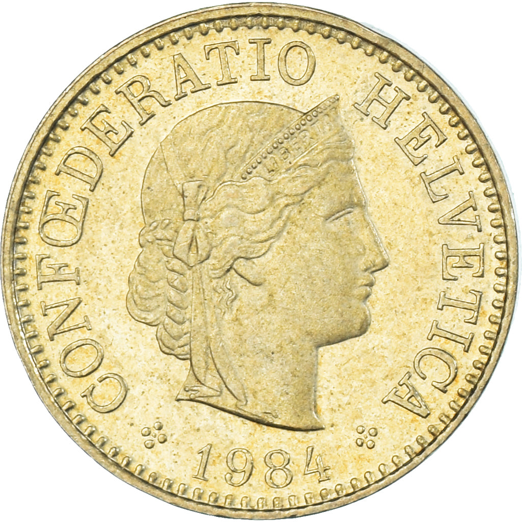 Monnaie, Suisse, 5 Rappen, 1984