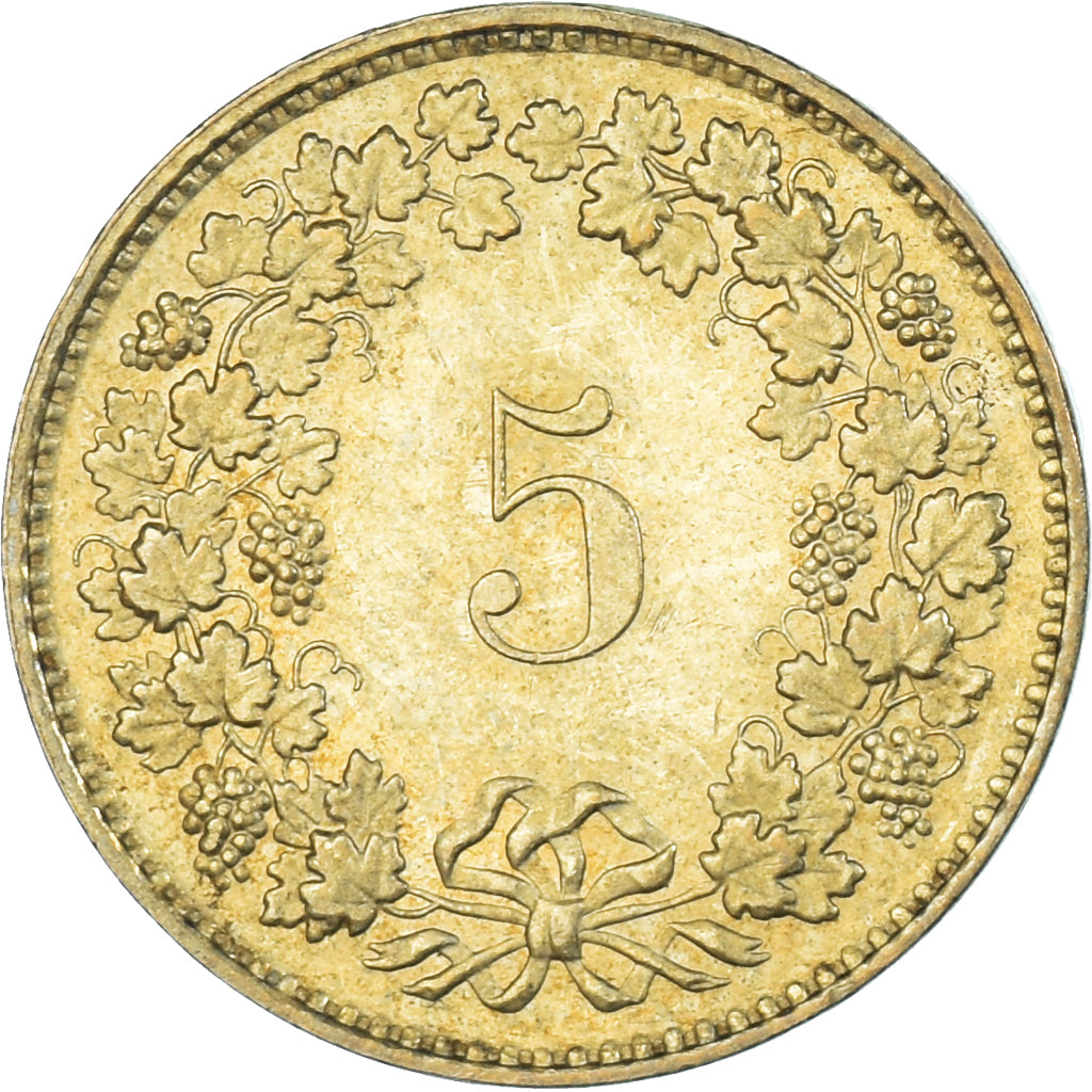 Monnaie, Suisse, 5 Rappen, 1984
