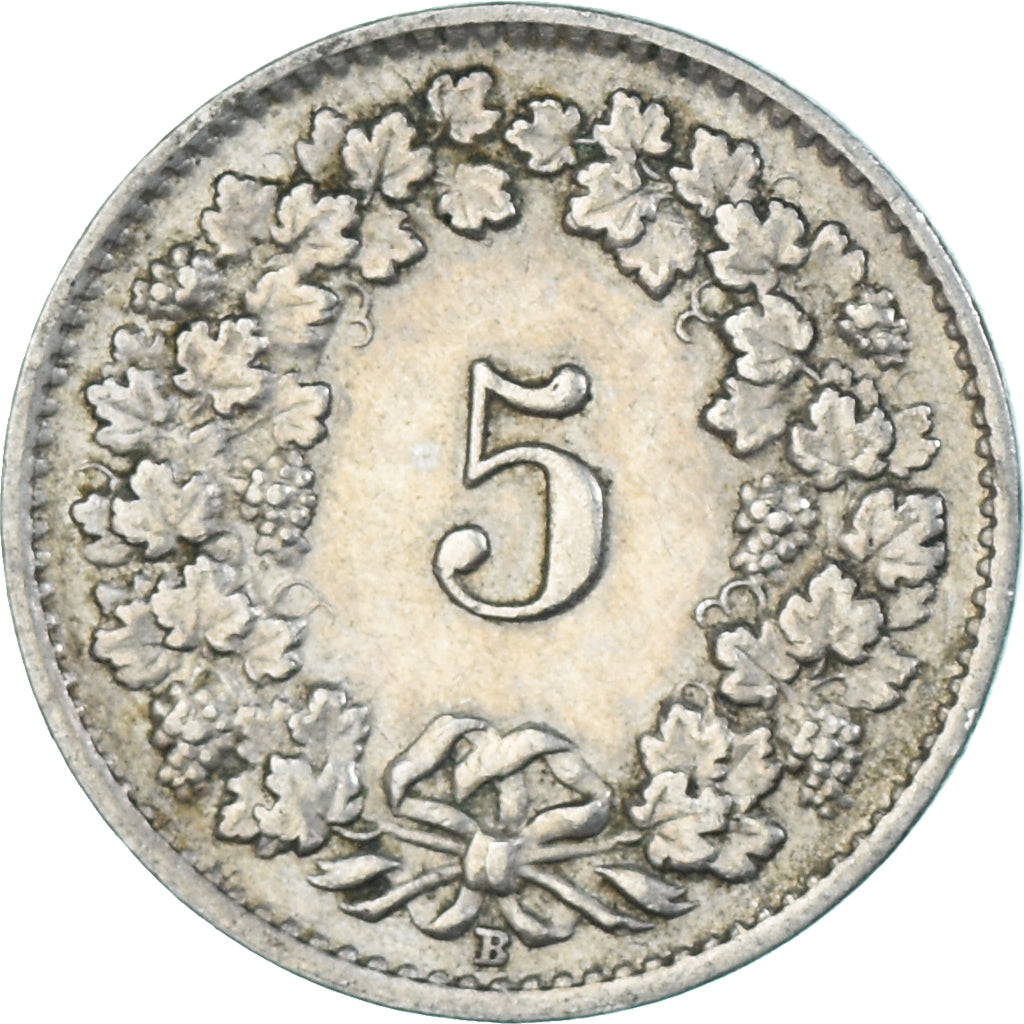 Moeda, Suíça, 5 Rappen, 1952