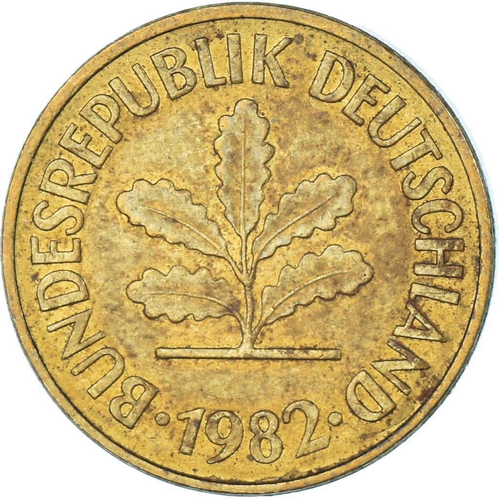 Moeda, Alemanha, 5 Pfennig, 1982
