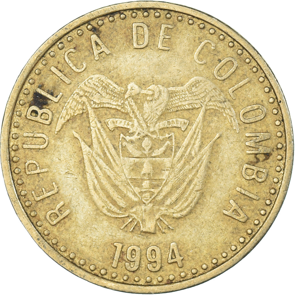 Moneta, Colombia, 100 Pesos, 1994