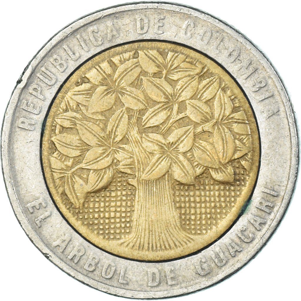 Moneta, Colombia, 500 Pesos, 1995