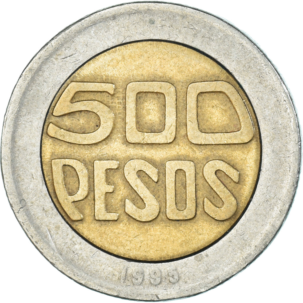 Moneta, Colombia, 500 Pesos, 1995