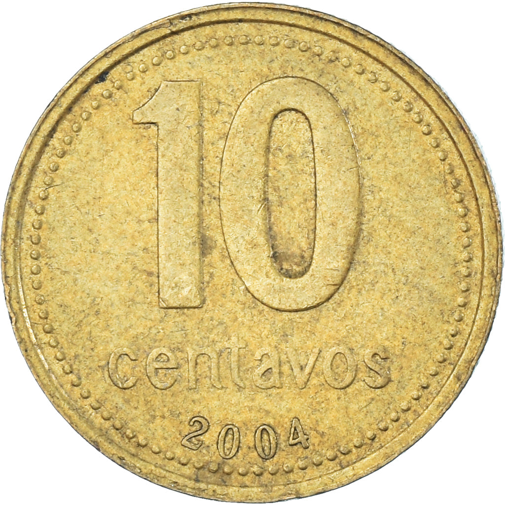 Moeda, Argentina, 10 Centavos, 2004