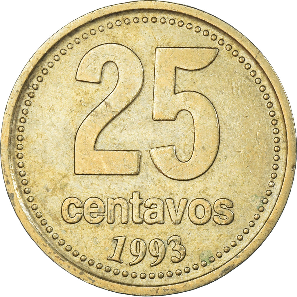 Coin, Argentina, 25 Centavos, 1993