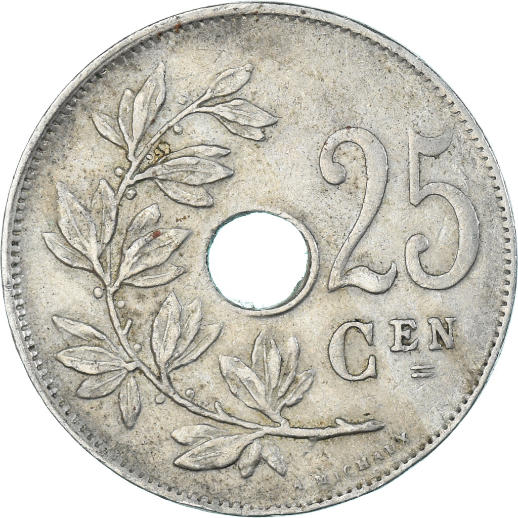 Munten, België, 25 Centimes, 1922