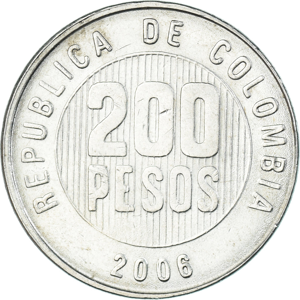 Moneta, Colombia, 200 Pesos, 2006