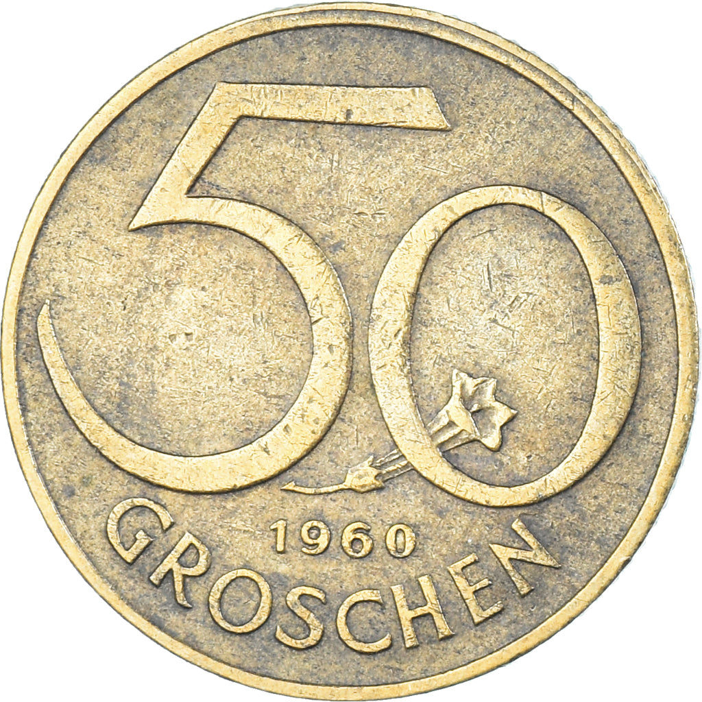 Münze, Österreich, 50 Groschen, 1960