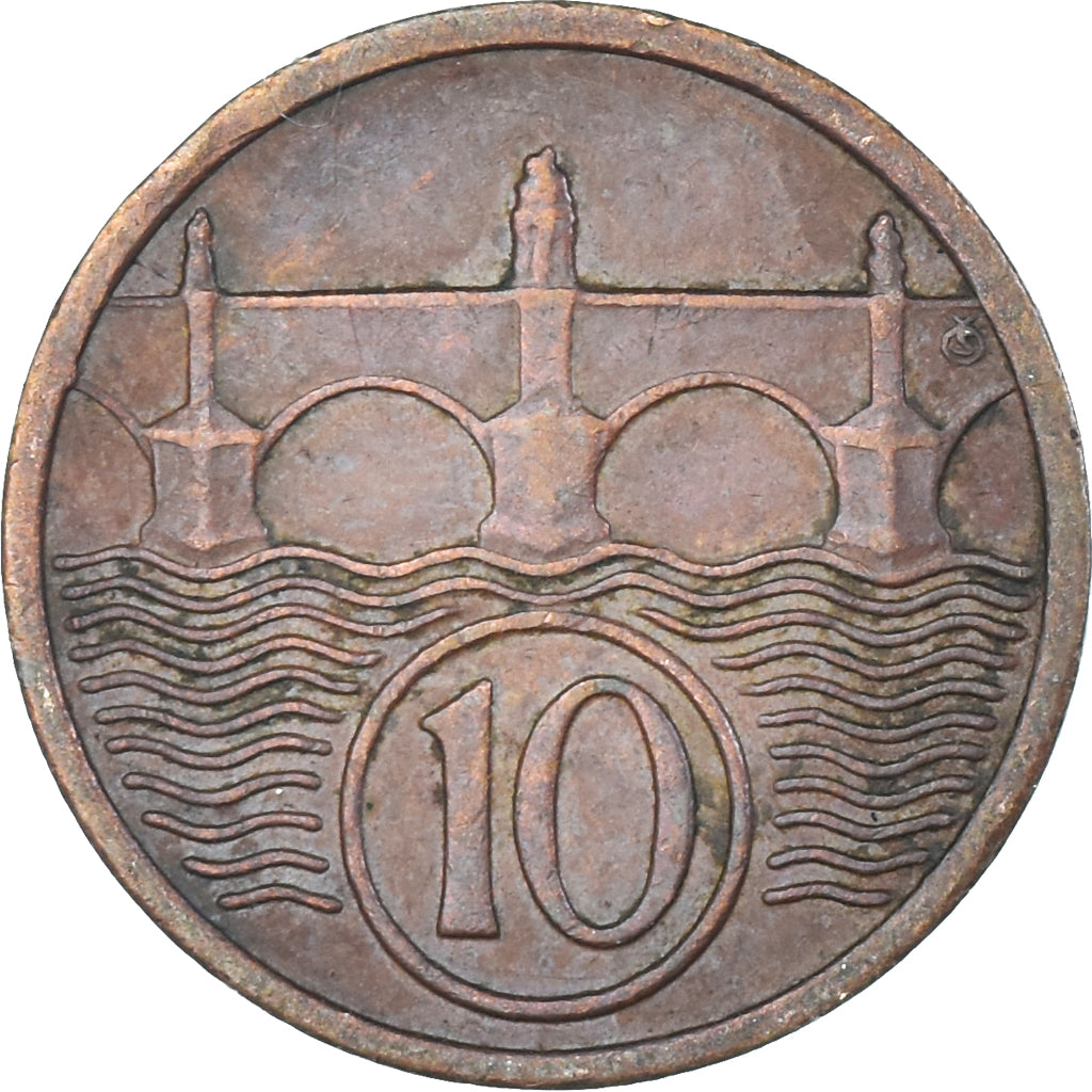 Moeda, Checoslováquia, 10 Haleru, 1937