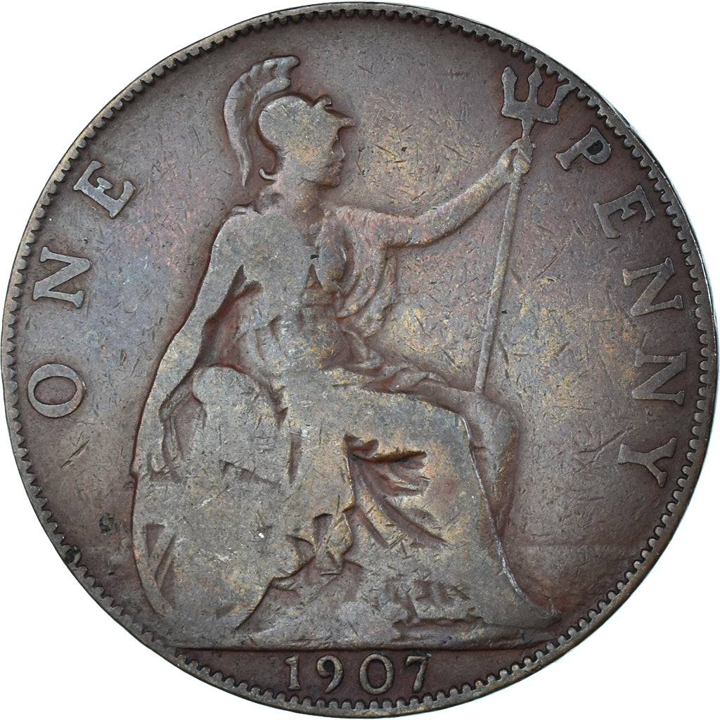 Moneta, Wielka Brytania, Penny, 1907