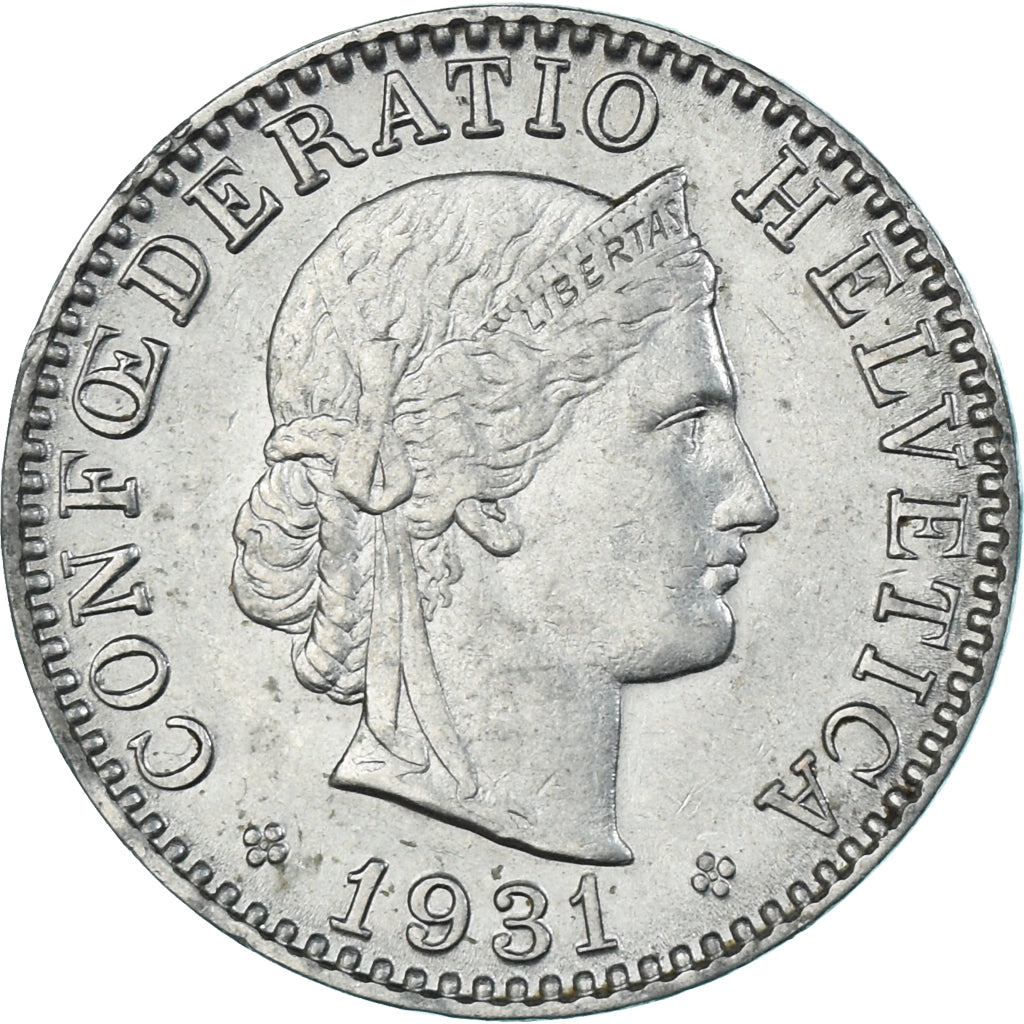 Monnaie, Suisse, 20 Rappen, 1931