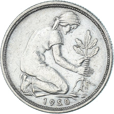 Moneda, Alemania, 50 Pfennig, 1950