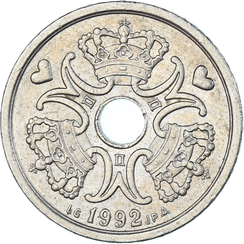Münze, Dänemark, Krone, 1992