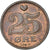 Münze, Dänemark, 25 Öre, 1990