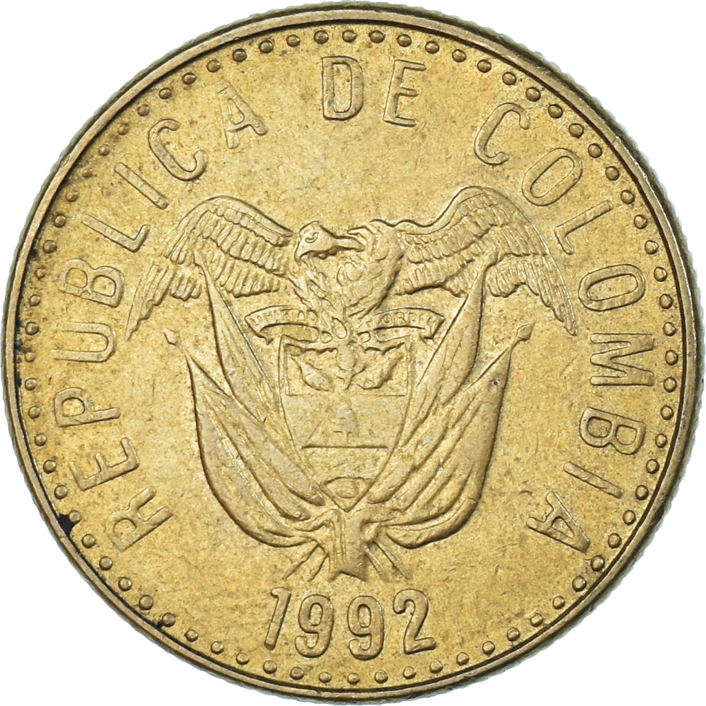 Moneta, Colombia, 20 Pesos, 1992